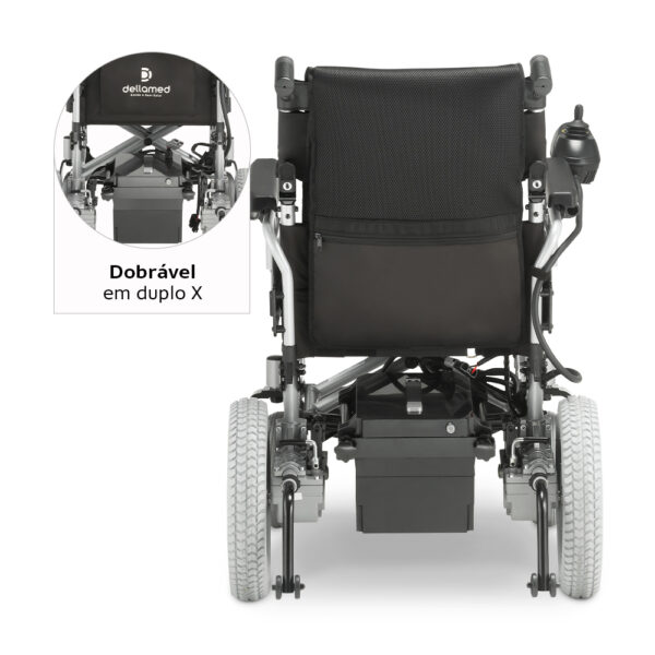 Cadeira de Rodas Motorizada Dobrável em Alúminio – Dellamed Modelo D1000 (até 120kg) - Image 7