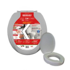 Assento Elevado Mebuki Slim 7,5 cm com Tampa